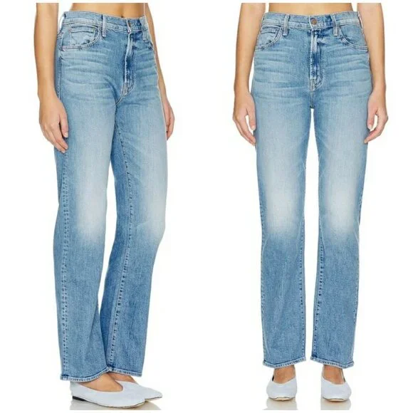 💕MOTHER💕 Ditcher Zip Flood Jeans ~ Love On The Beat 26 NWT